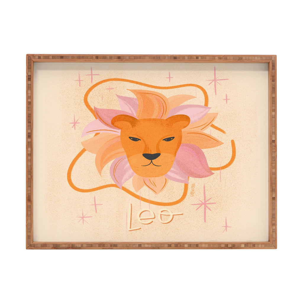 Little Om Zodiac Signs Leo Rectangular Tray