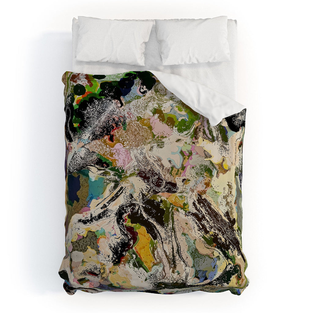 83 Oranges Echoes Beneath the Surface Duvet Cover
