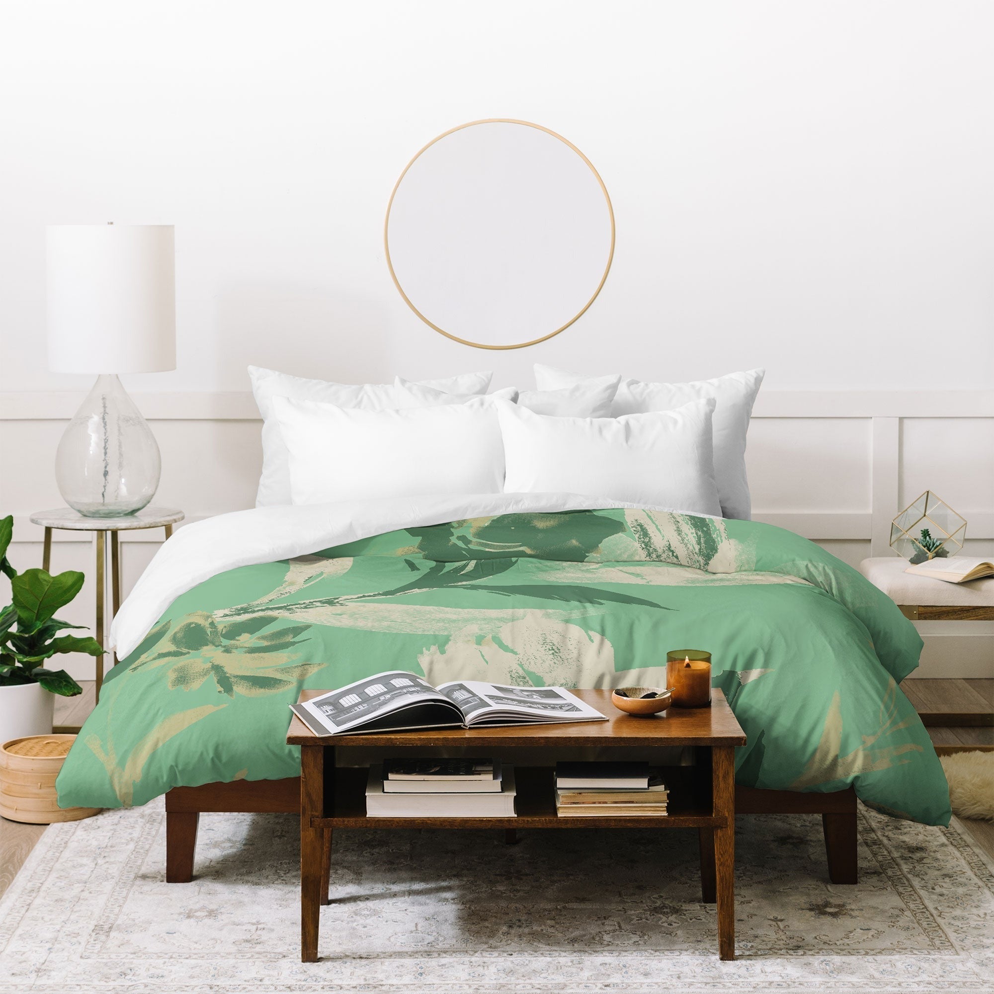 Gabriela Fuente Emma Green Duvet Cover