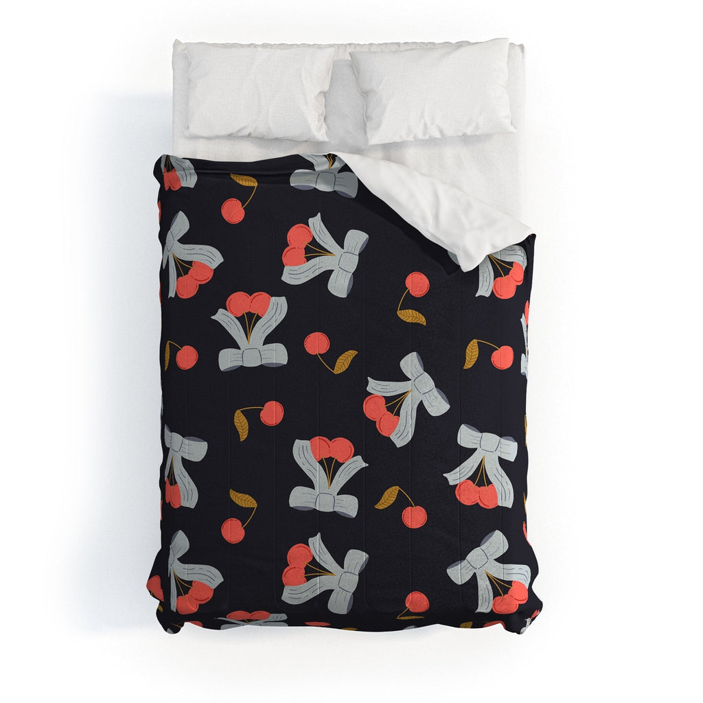 Jennifer Labre Cherries and Bows Comforter