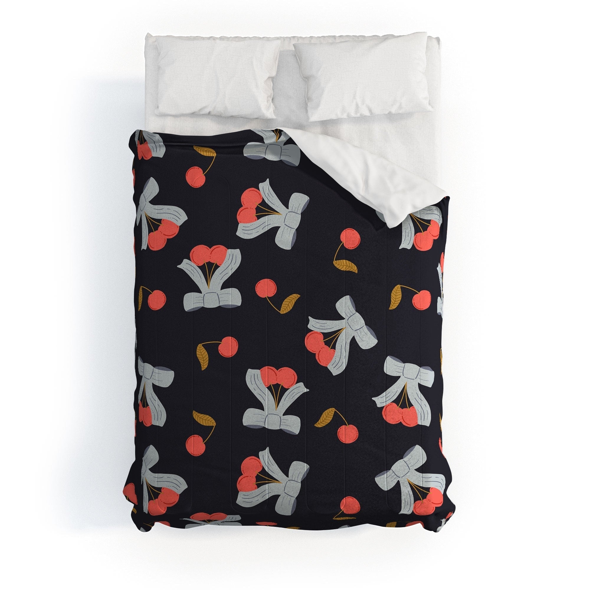 Jennifer Labre Cherries and Bows Comforter