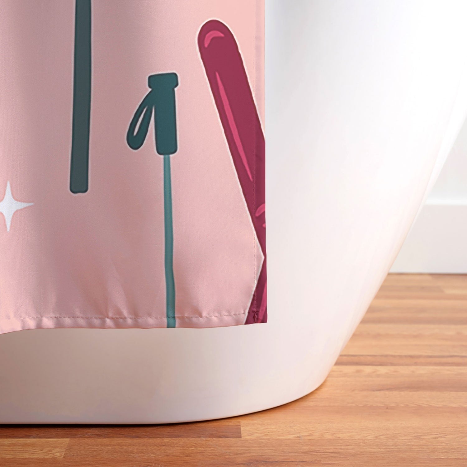 Design by Spark Apres Ski Holiday Shower Curtain
