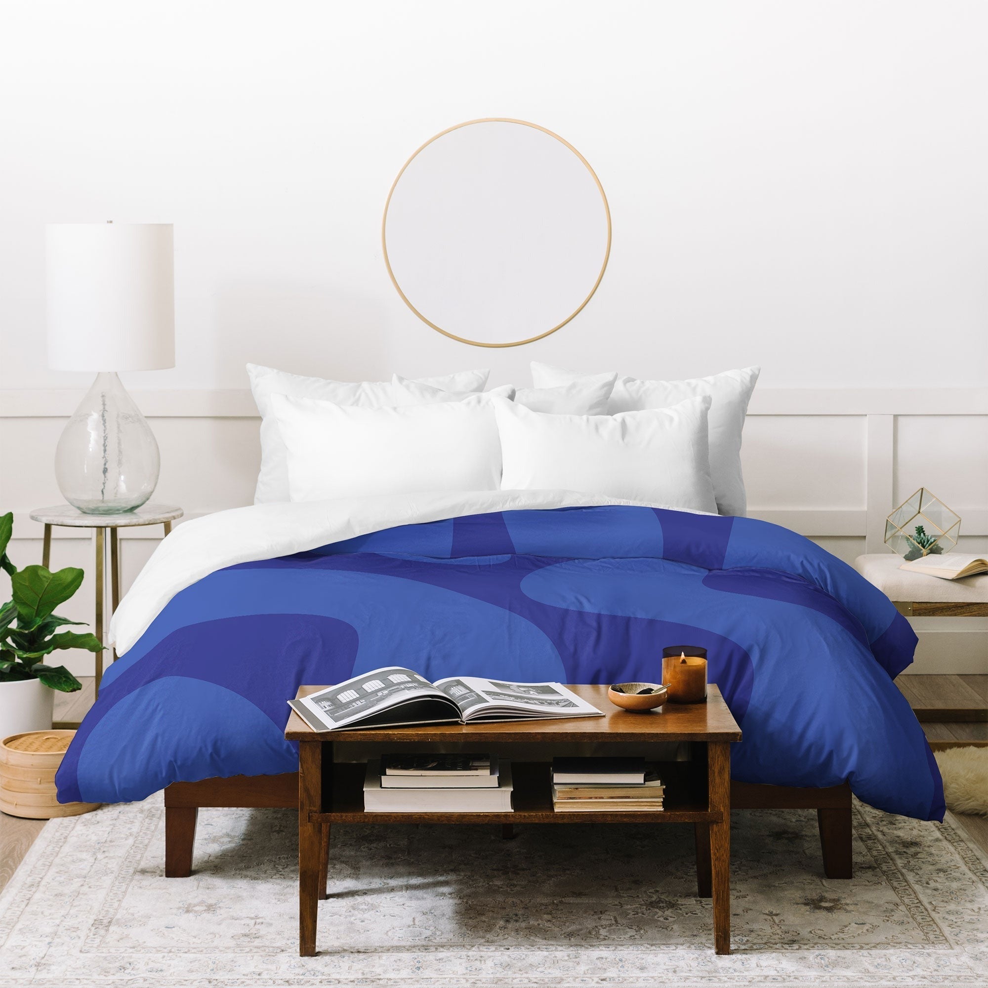 Camilla Foss Blue Pebble Duvet Cover