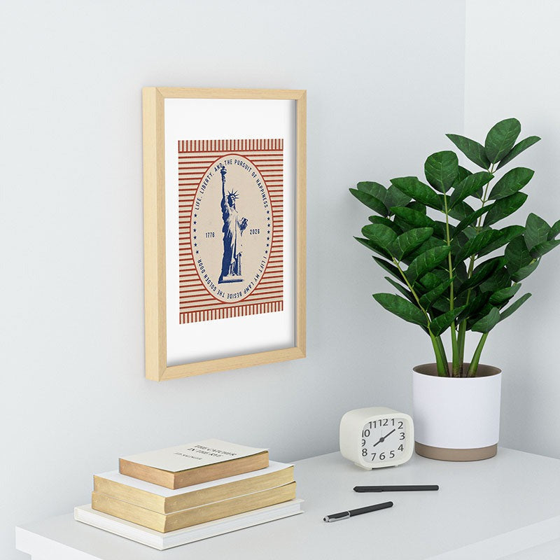 DENY Designs Life Liberty Recessed Framing Rectangle