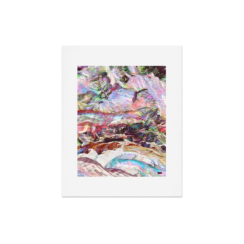 83 Oranges Sequin Haze Art Print