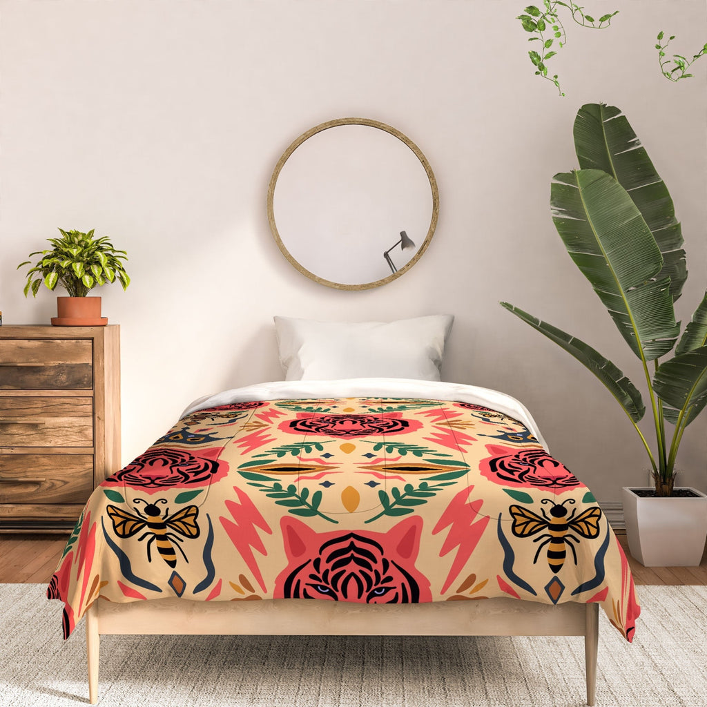 Design by Spark Tigress Queen Bee Comforter