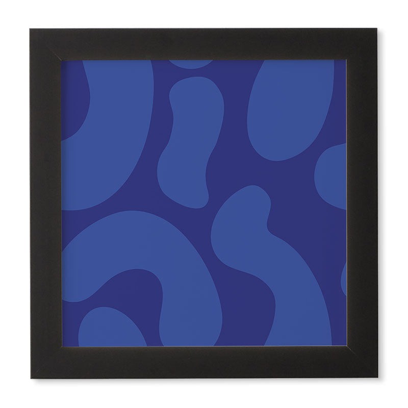 Camilla Foss Blue Pebble Framed Wall Art