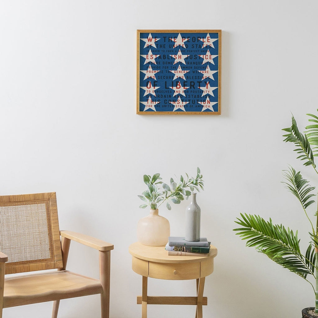 DENY Designs Starred Preamble Framed Wall Art