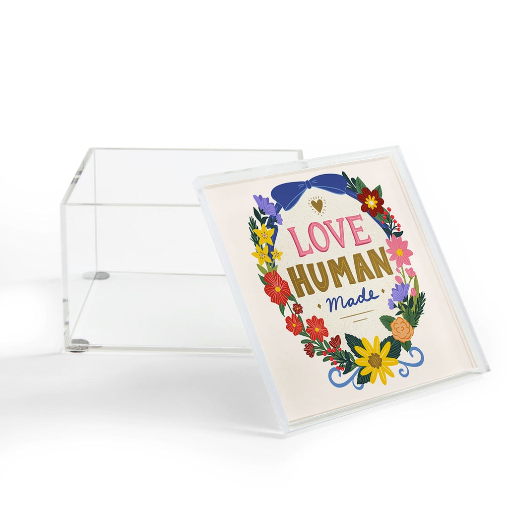 Design by Spark Love Human Made Floral Wreath Acrylic Box