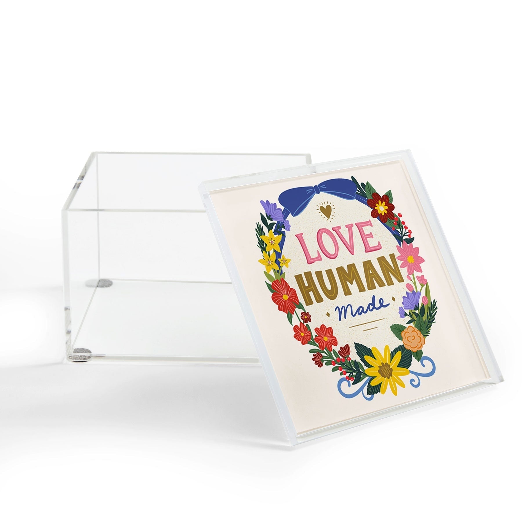 Design by Spark Love Human Made Floral Wreath Acrylic Box