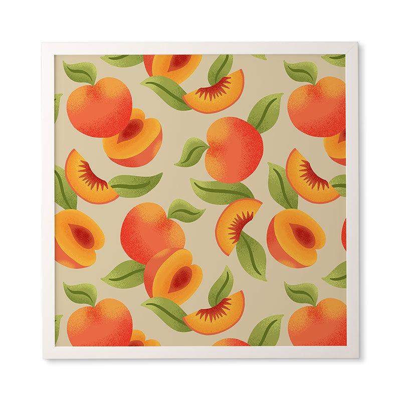 Jessica Molina Peach Pattern Framed Wall Art