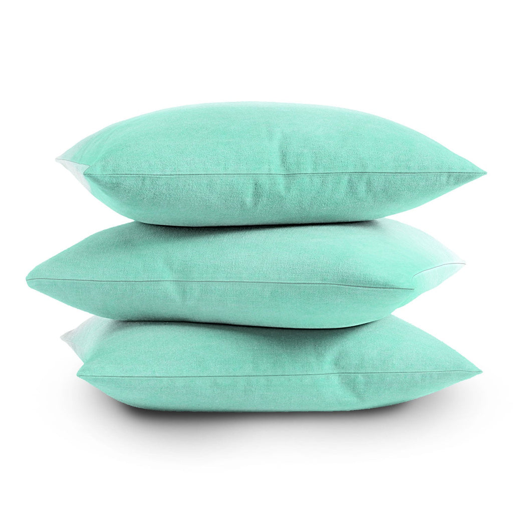 Social Proper Mint Ombre Throw Pillow