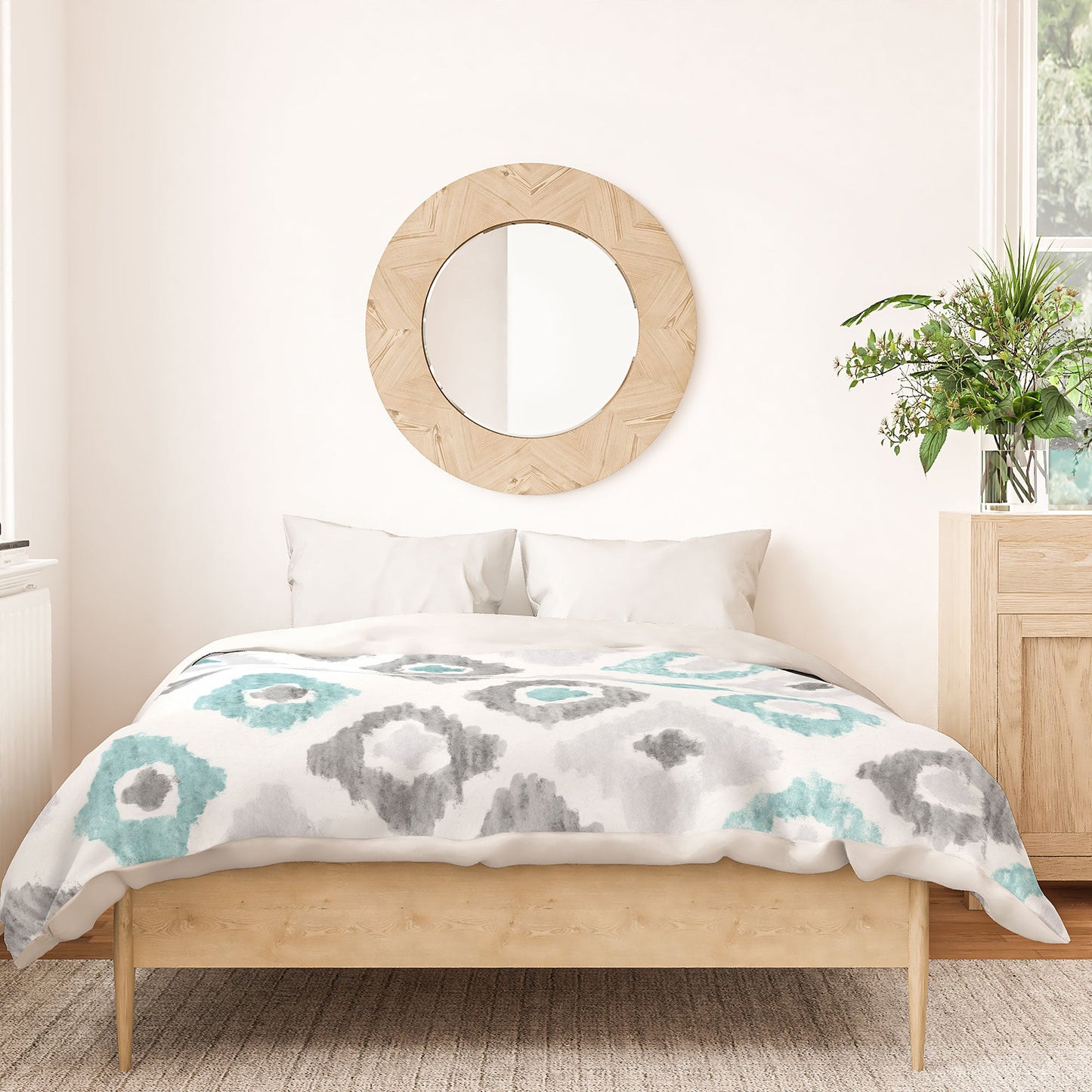 Social Proper Quiet Ikat Duvet Cover