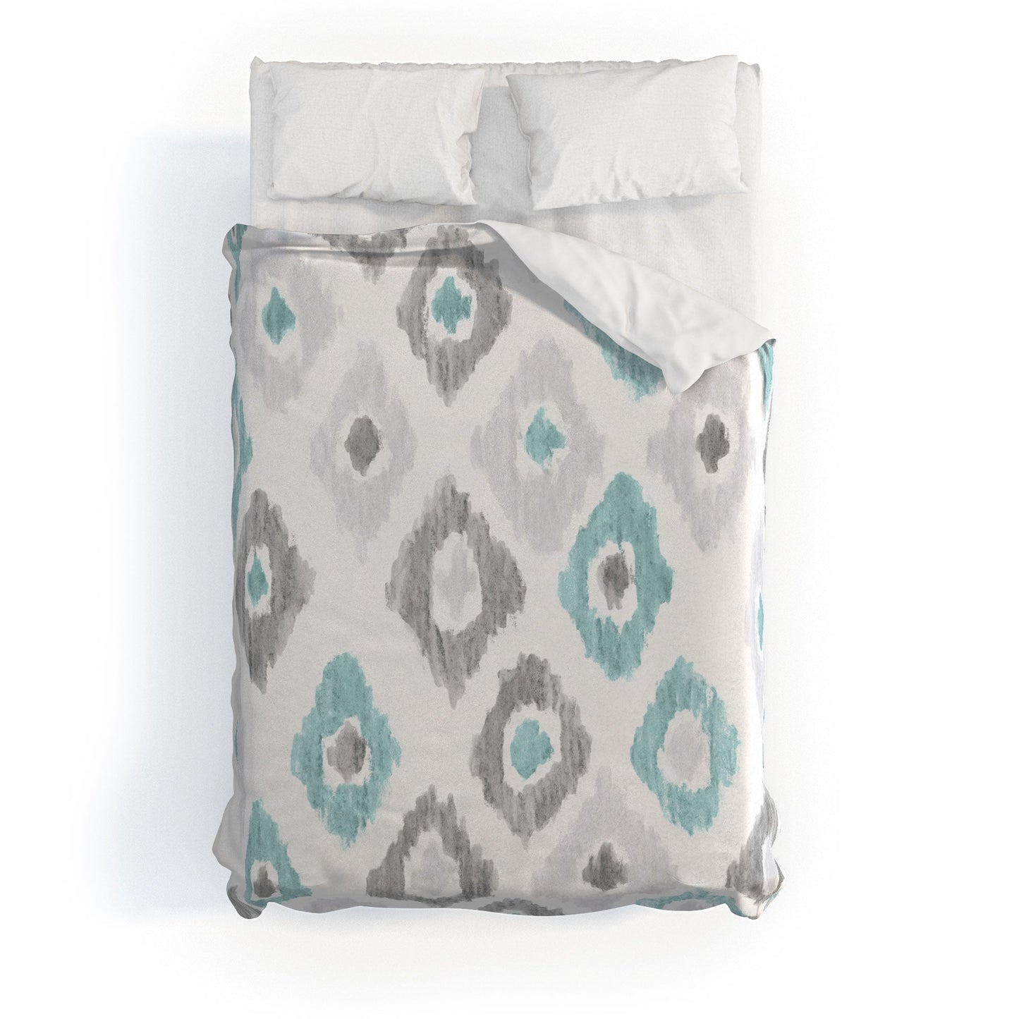Social Proper Quiet Ikat Duvet Cover