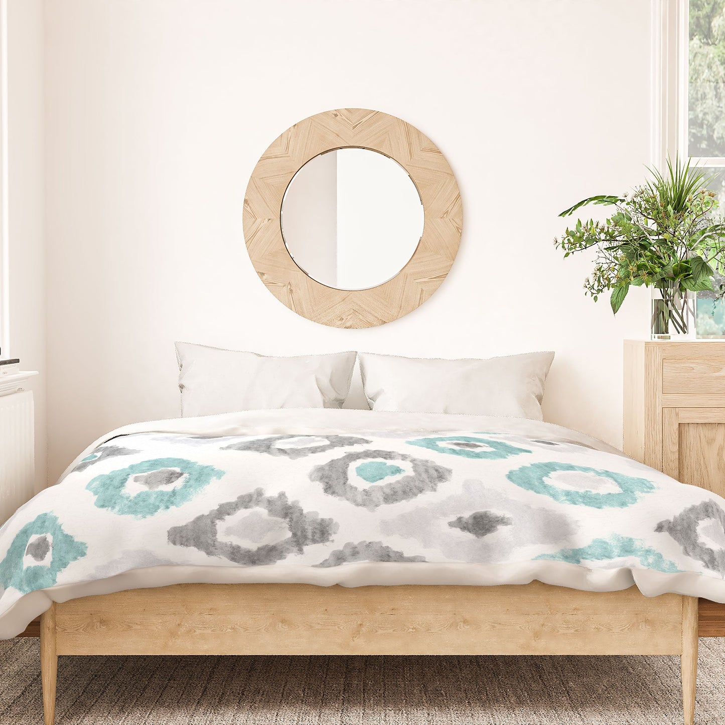 Social Proper Quiet Ikat Duvet Cover