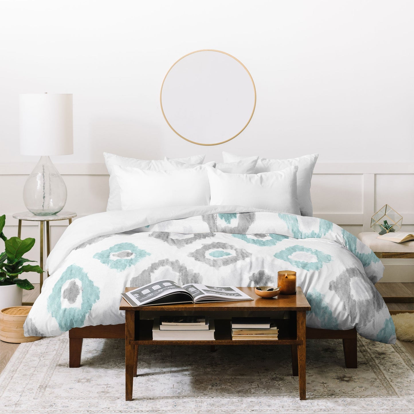 Social Proper Quiet Ikat Duvet Cover
