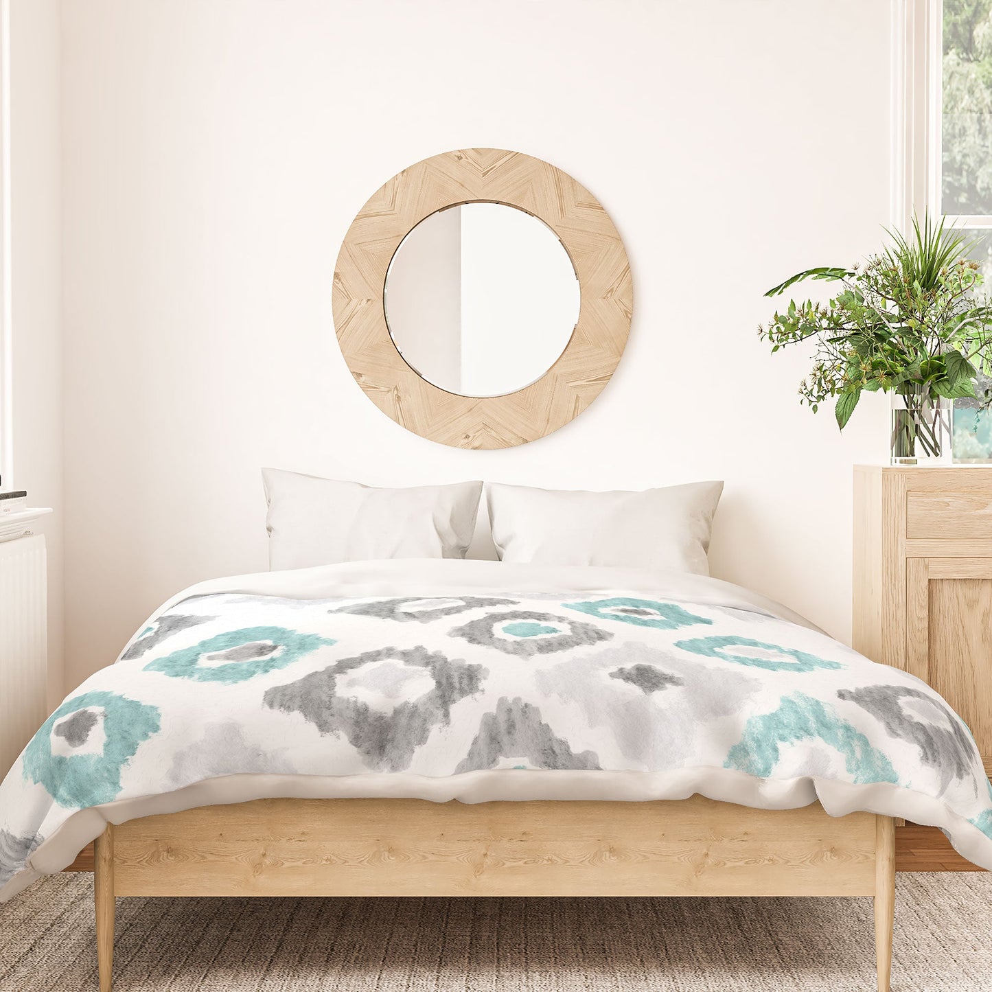Social Proper Quiet Ikat Duvet Cover