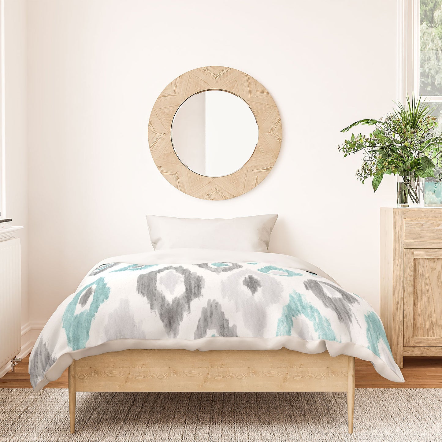 Social Proper Quiet Ikat Duvet Cover