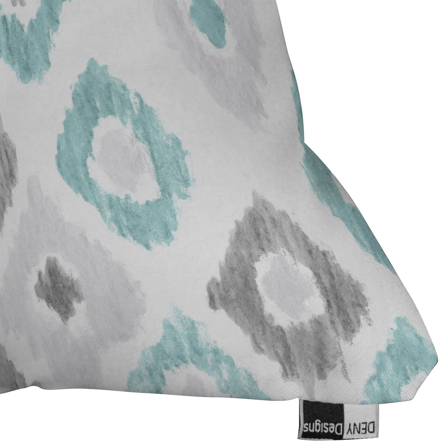 Social Proper Quiet Ikat Throw Pillow