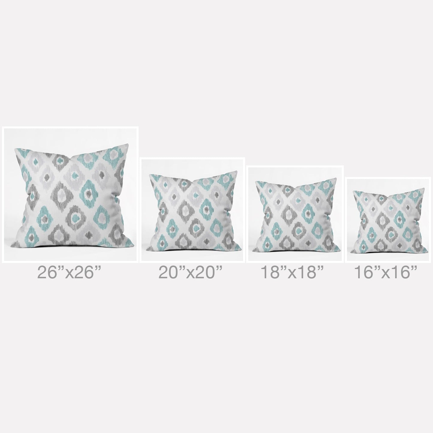 Social Proper Quiet Ikat Throw Pillow