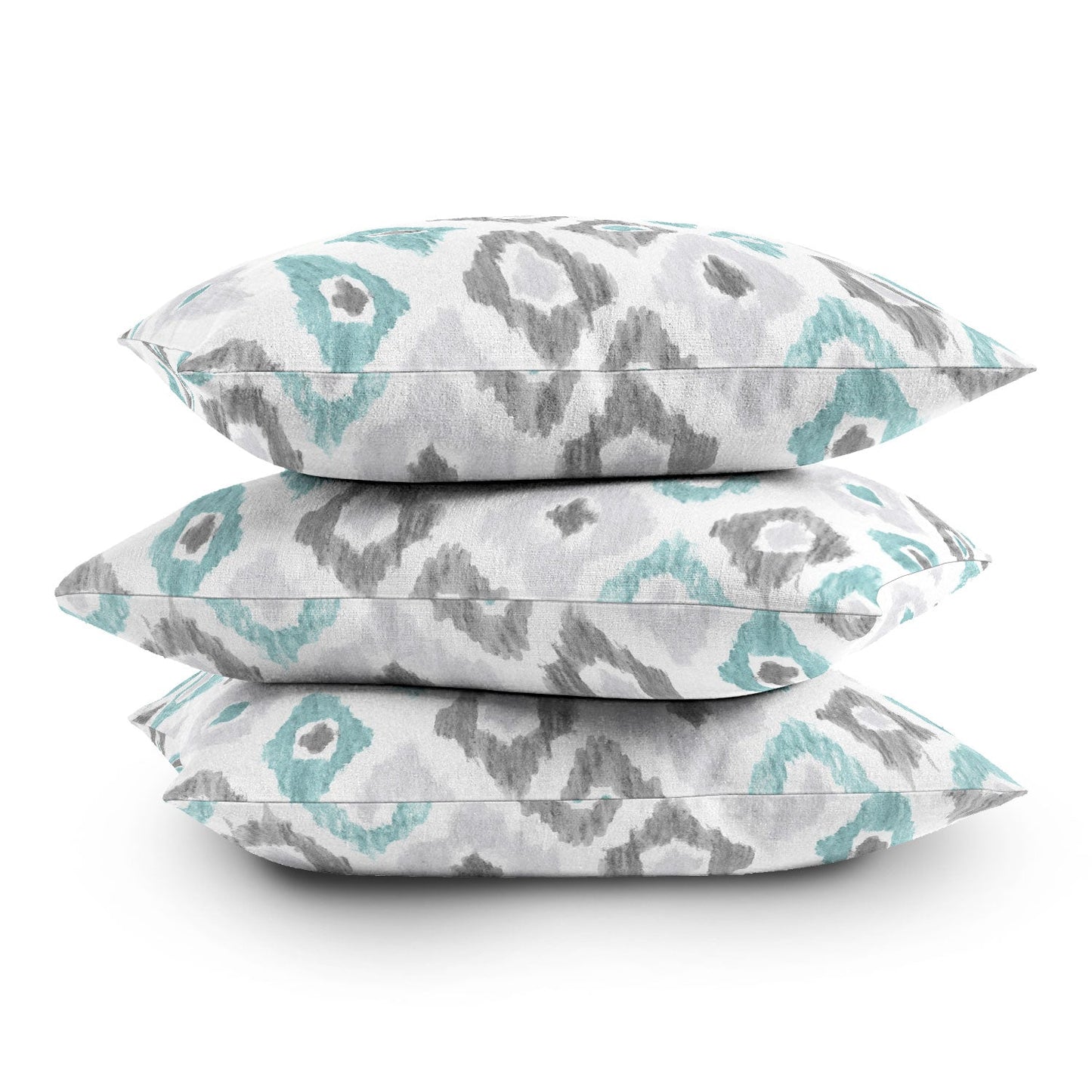 Social Proper Quiet Ikat Throw Pillow