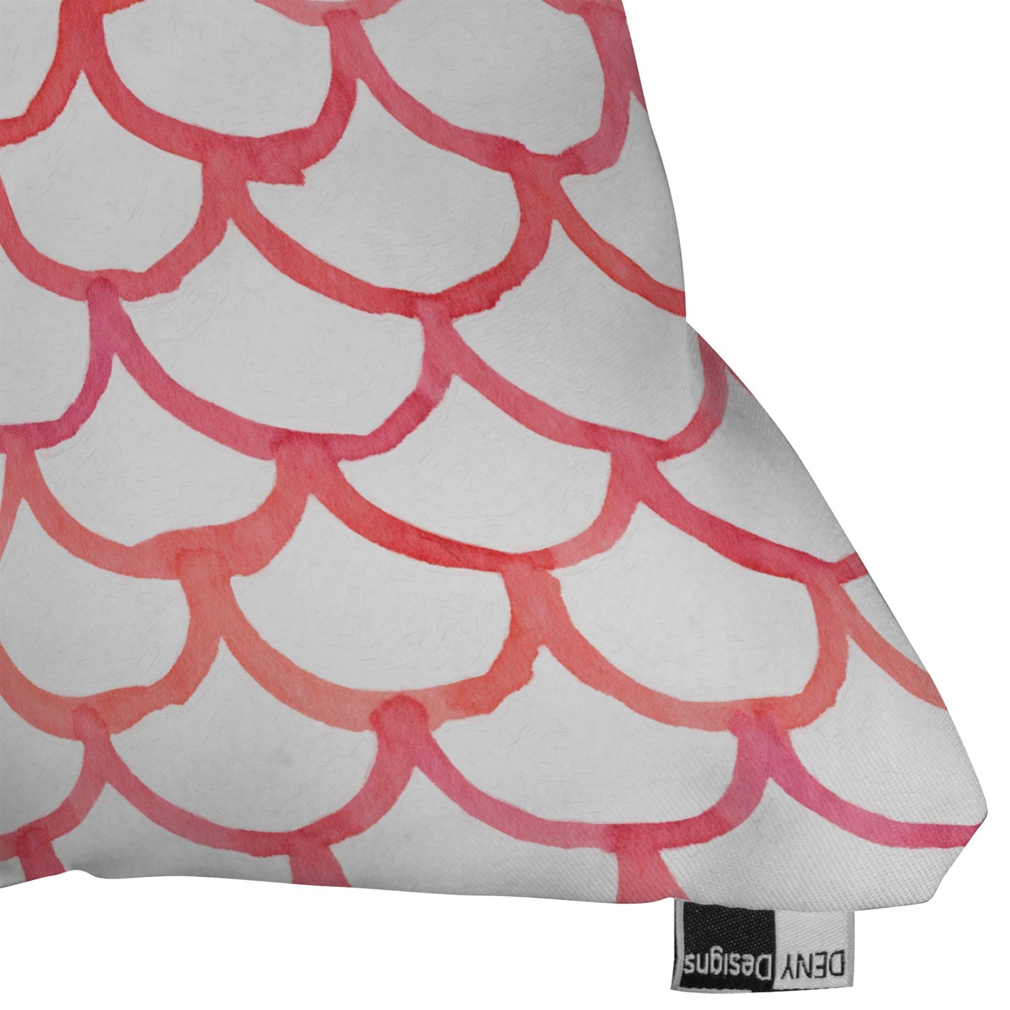 Social Proper Scalloppy Throw Pillow
