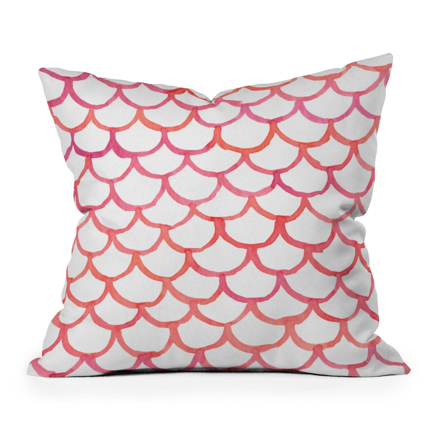 Social Proper Scalloppy Throw Pillow