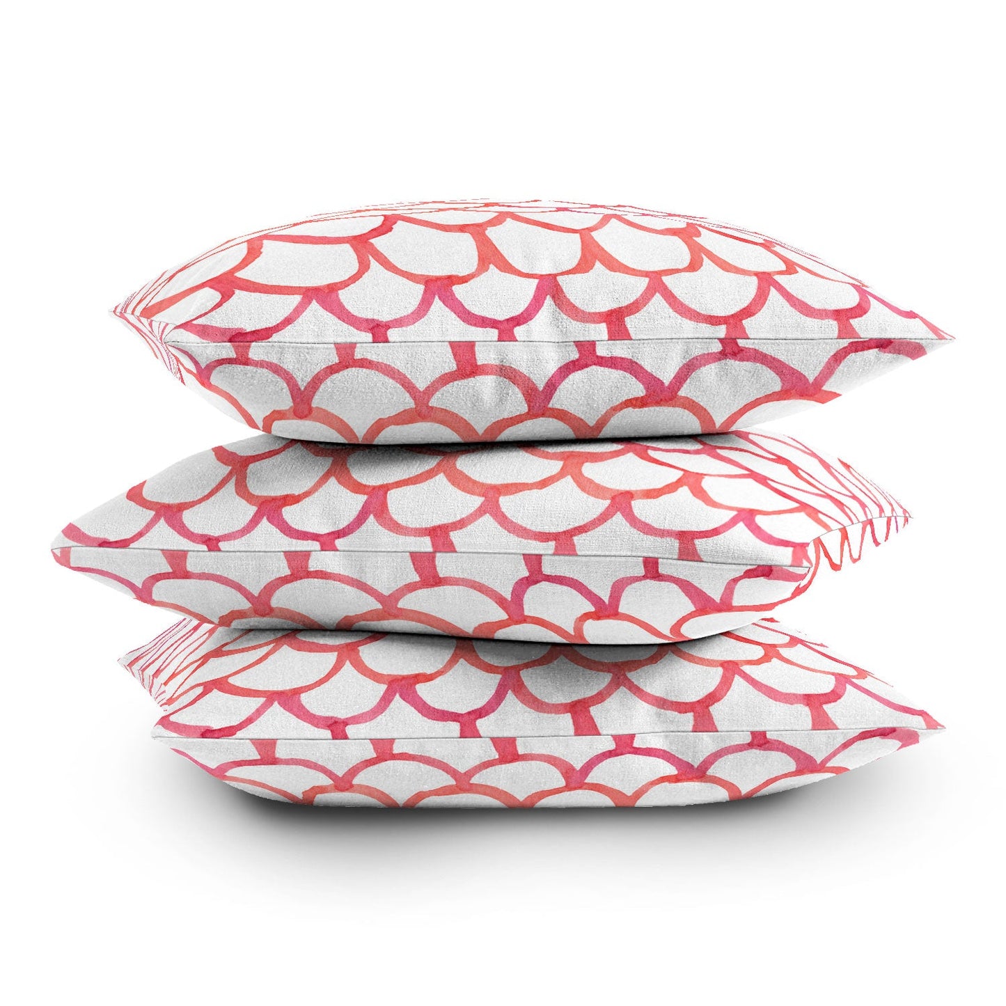 Social Proper Scalloppy Throw Pillow