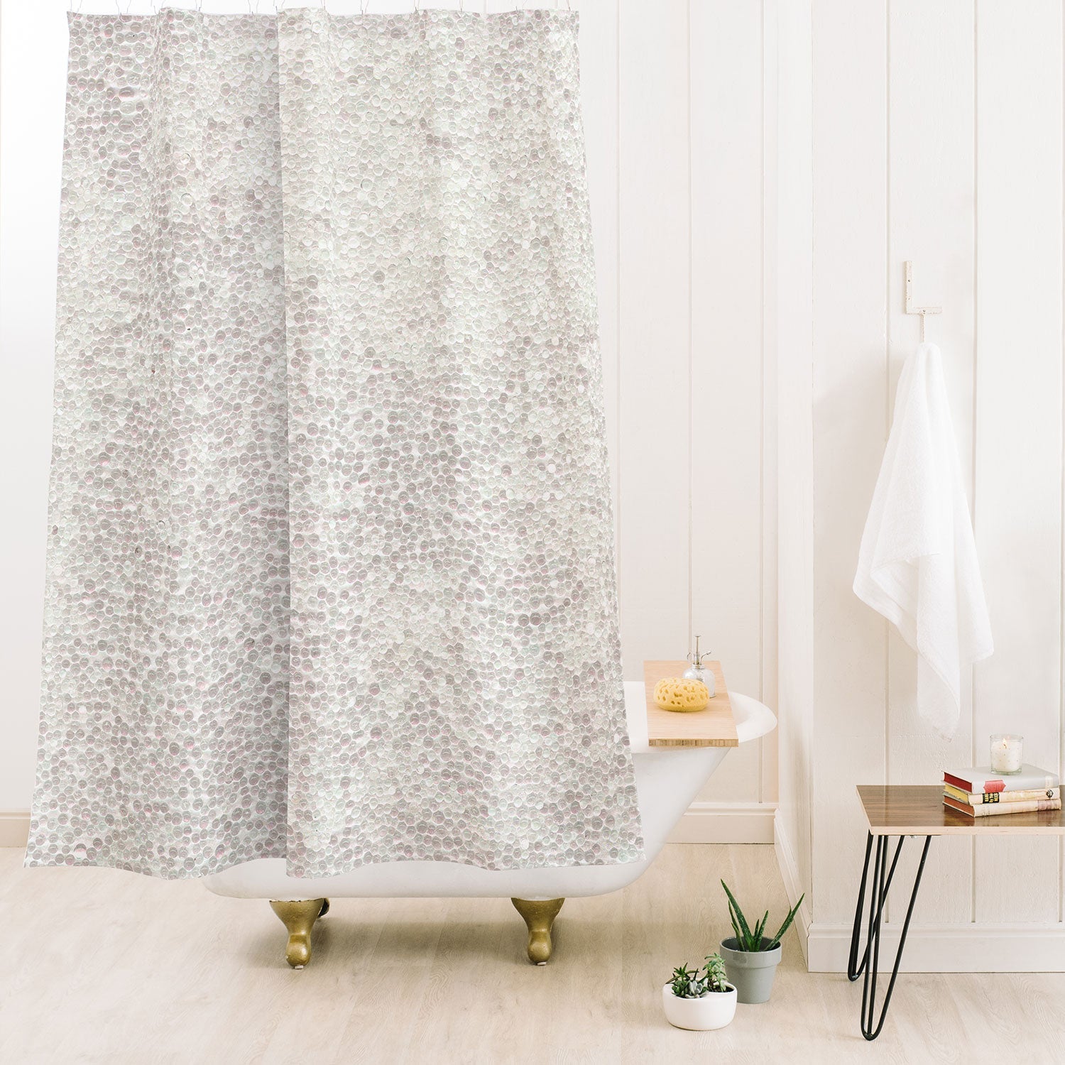 Social Proper Snowballs Shower Curtain
