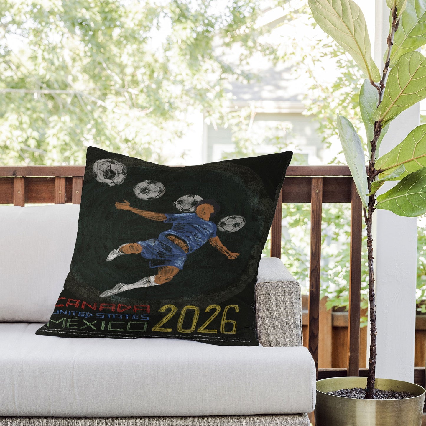 Society6 Design Studio Canada US Mexico 2026 Outdoor Throw Pillow