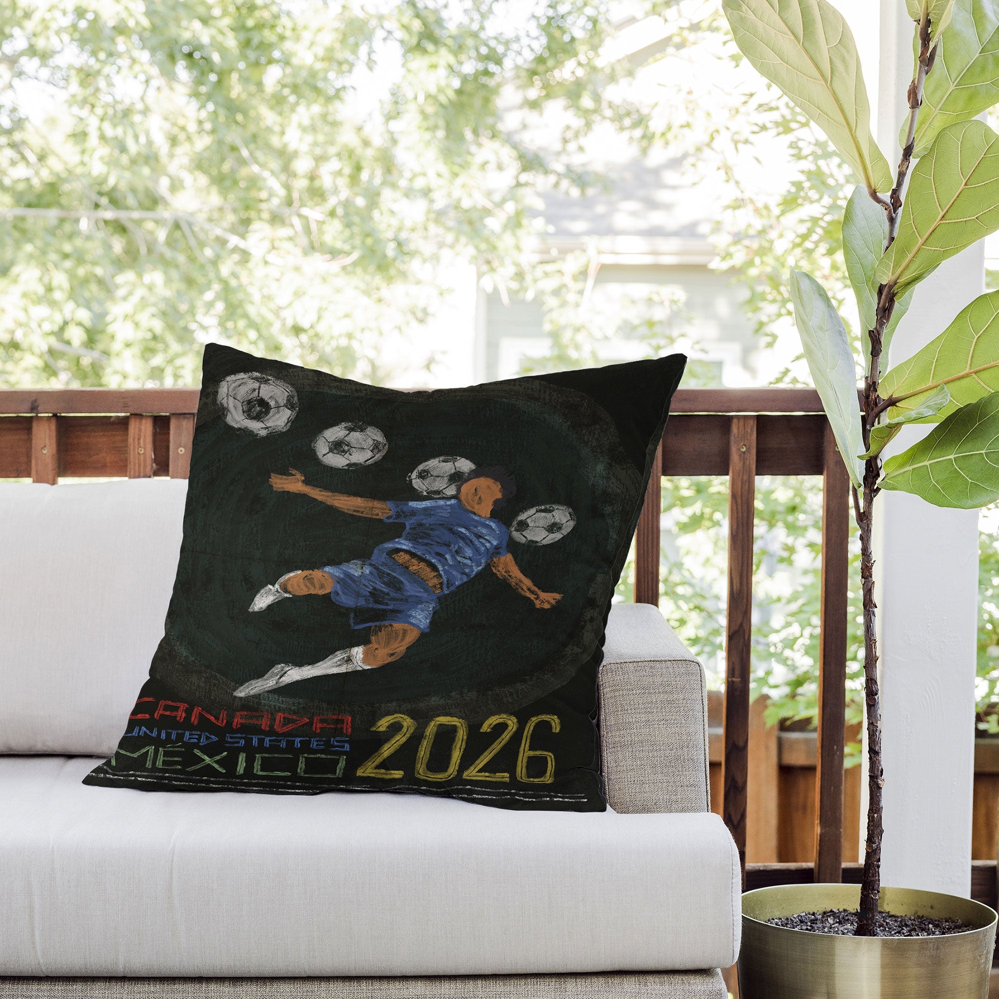 Society6 Design Studio Canada US Mexico 2026 Outdoor Throw Pillow