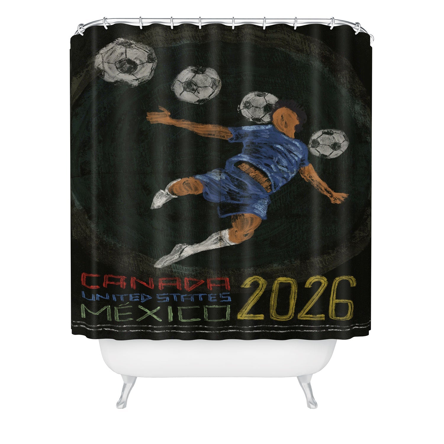 Society6 Design Studio Canada US Mexico 2026 Shower Curtain