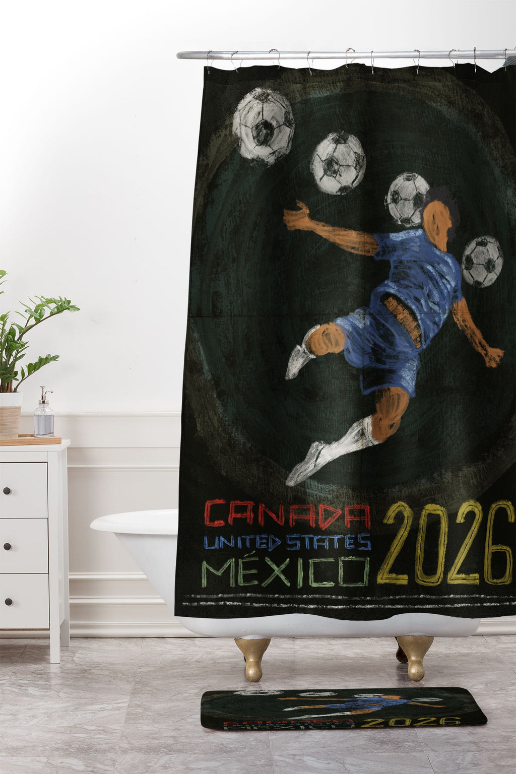 Society6 Design Studio Canada US Mexico 2026 Memory Foam Bath Mat