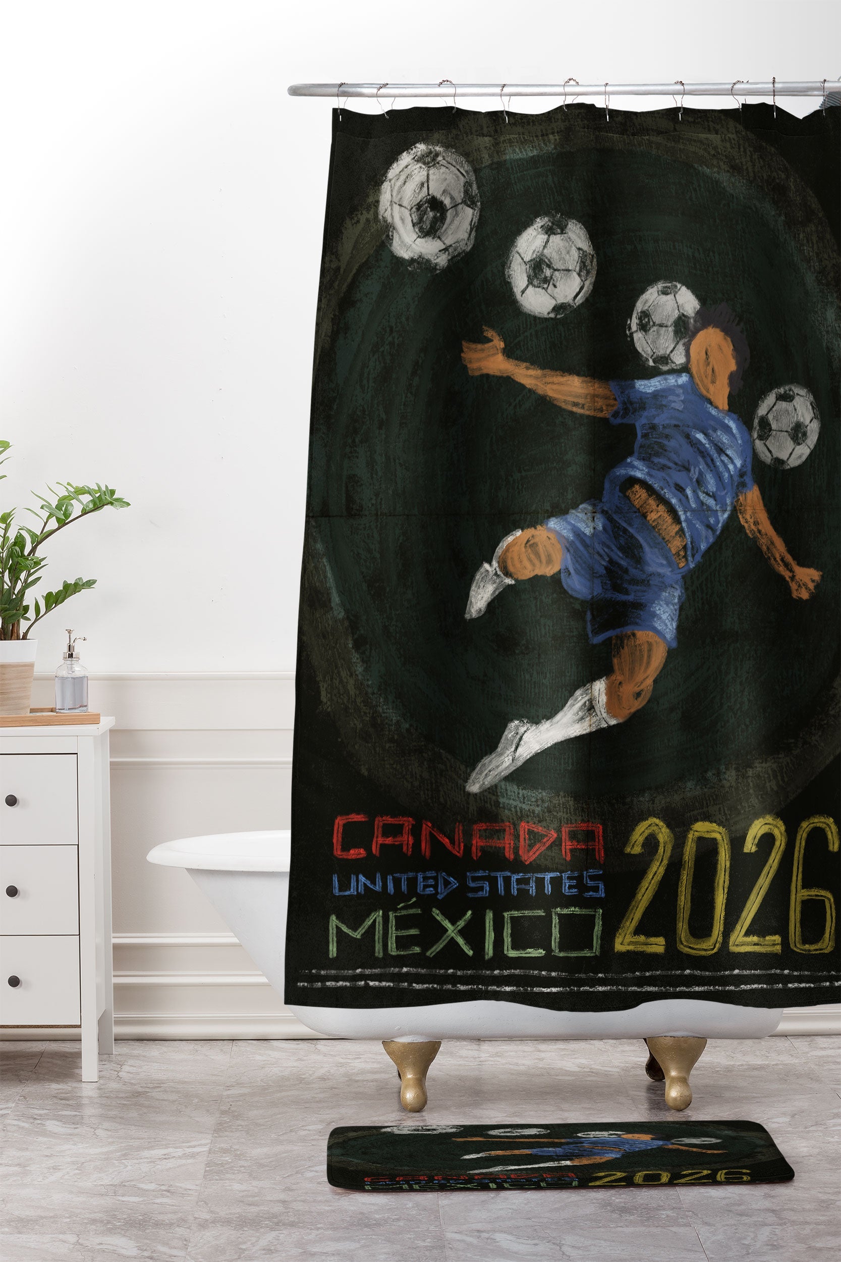 Society6 Design Studio Canada US Mexico 2026 Memory Foam Bath Mat