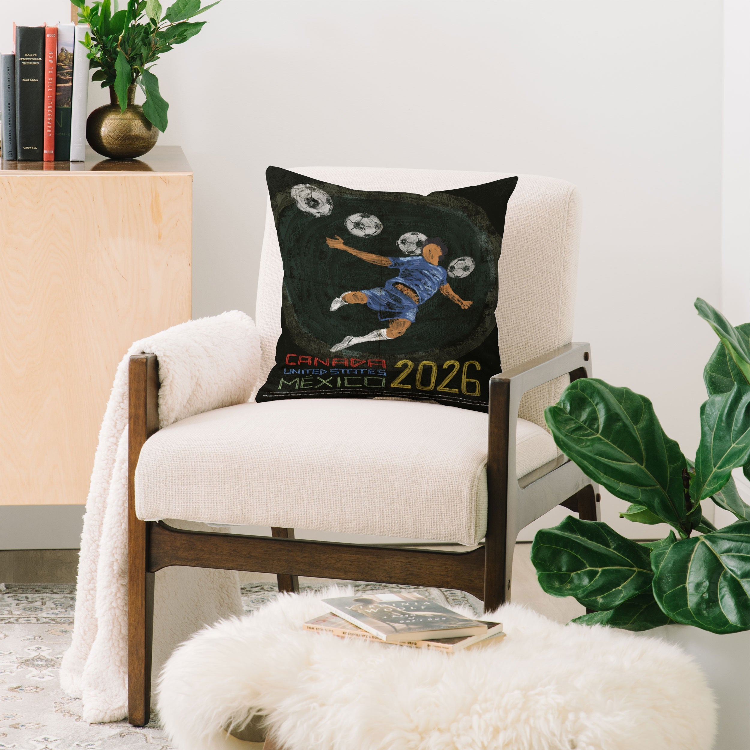 Society6 Design Studio Canada US Mexico 2026 Throw Pillow