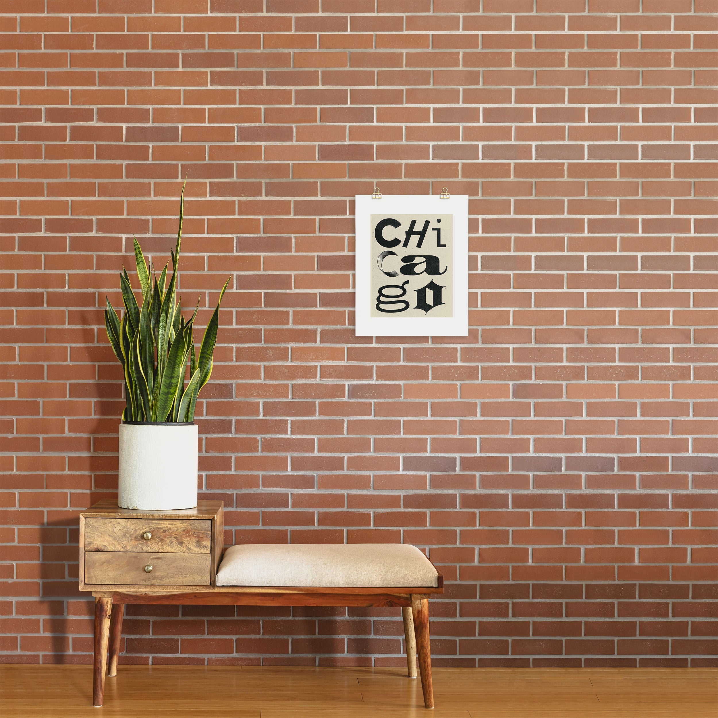 Society6 Design Studio Chicago Found Text Art Print