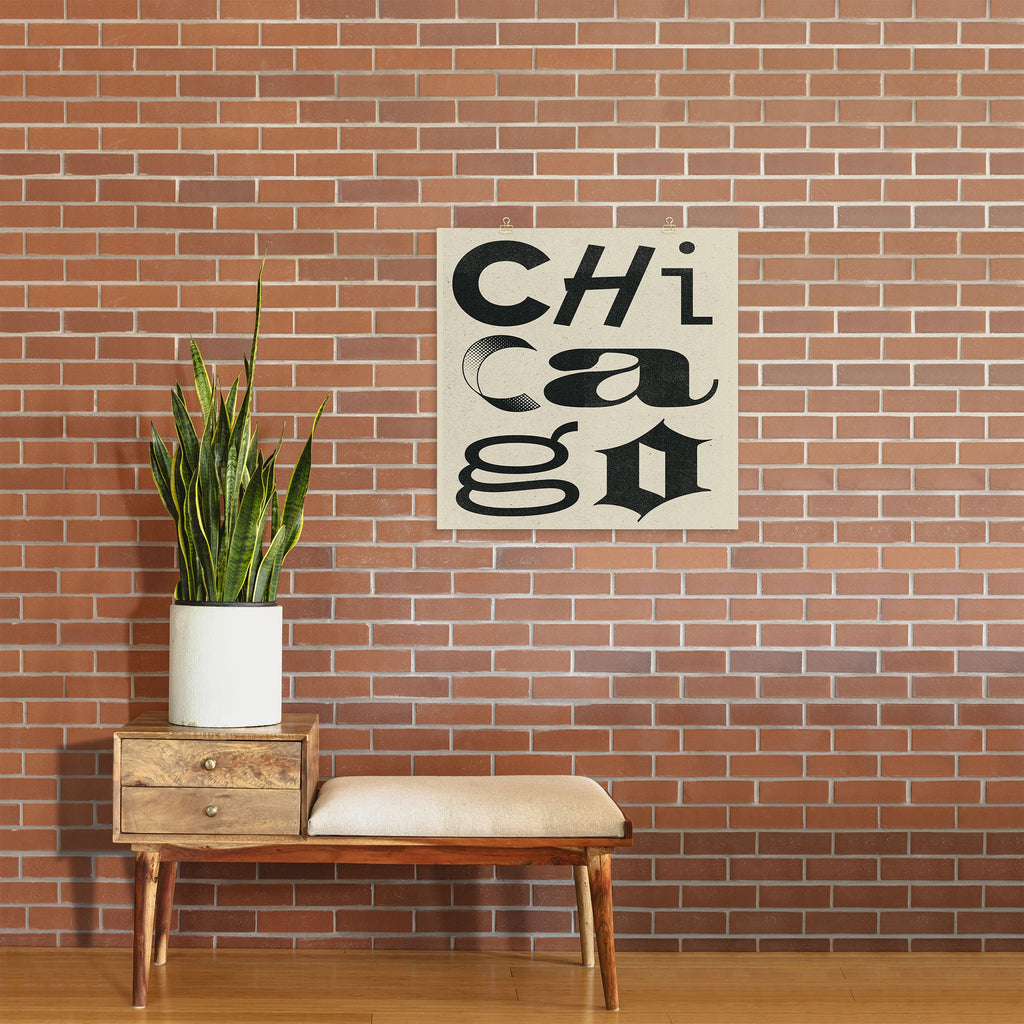 Society6 Design Studio Chicago Found Text Art Print