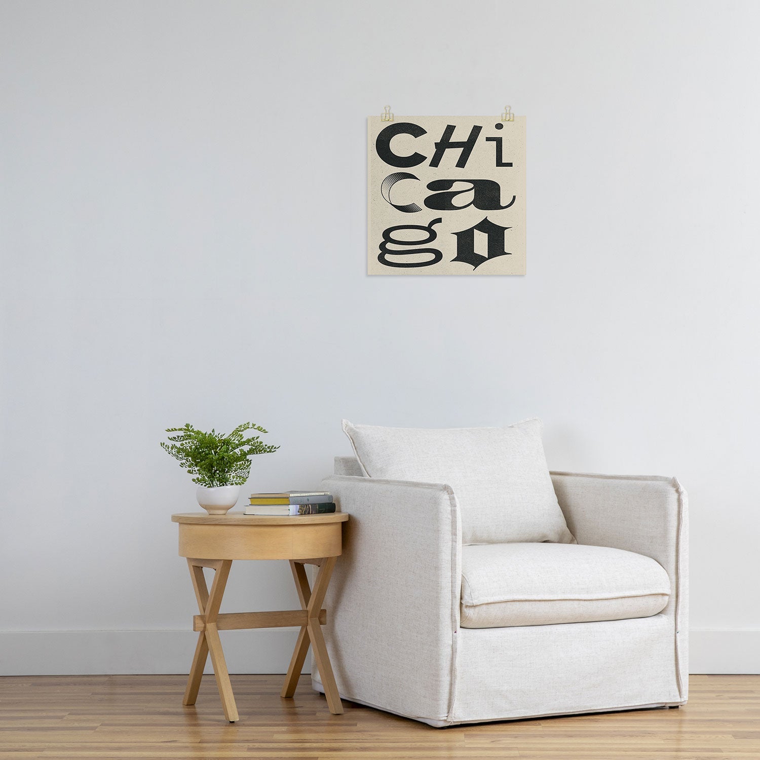 Society6 Design Studio Chicago Found Text Art Print