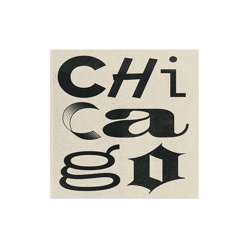 Society6 Design Studio Chicago Found Text Art Print