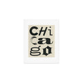 Society6 Design Studio Chicago Found Text Art Print