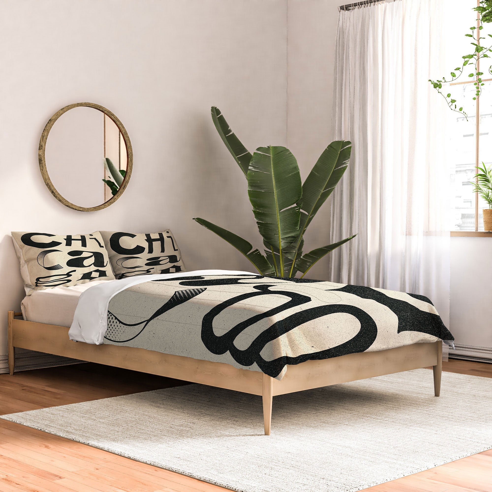 Society6 Design Studio Chicago Found Text Comforter
