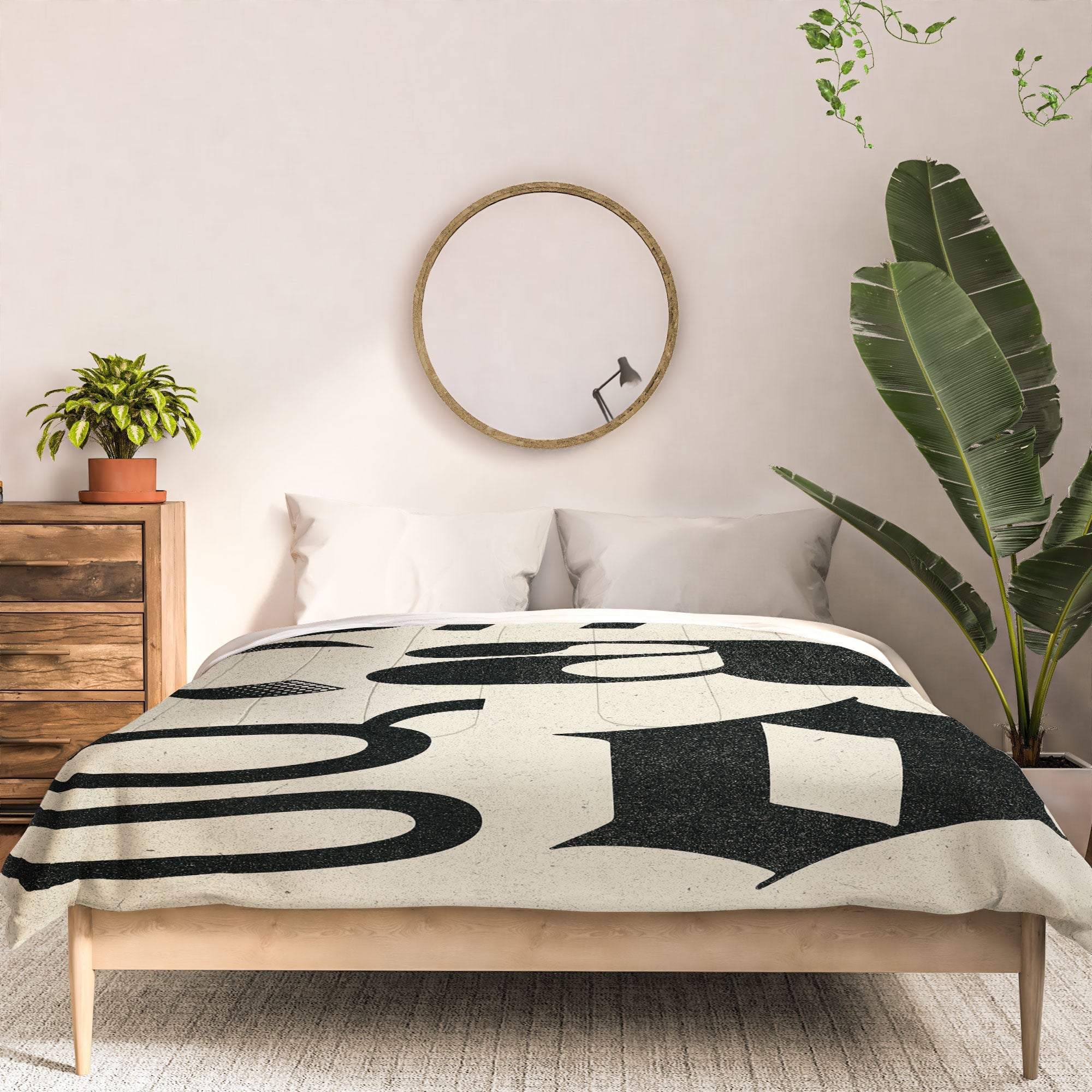 Society6 Design Studio Chicago Found Text Comforter