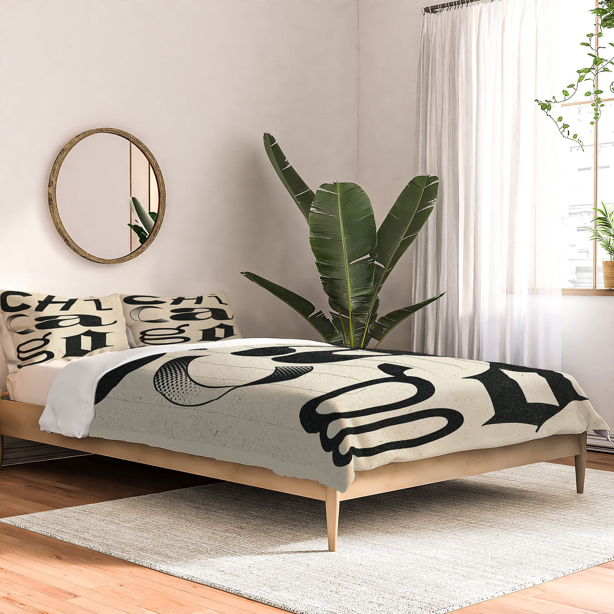 Society6 Design Studio Chicago Found Text Comforter