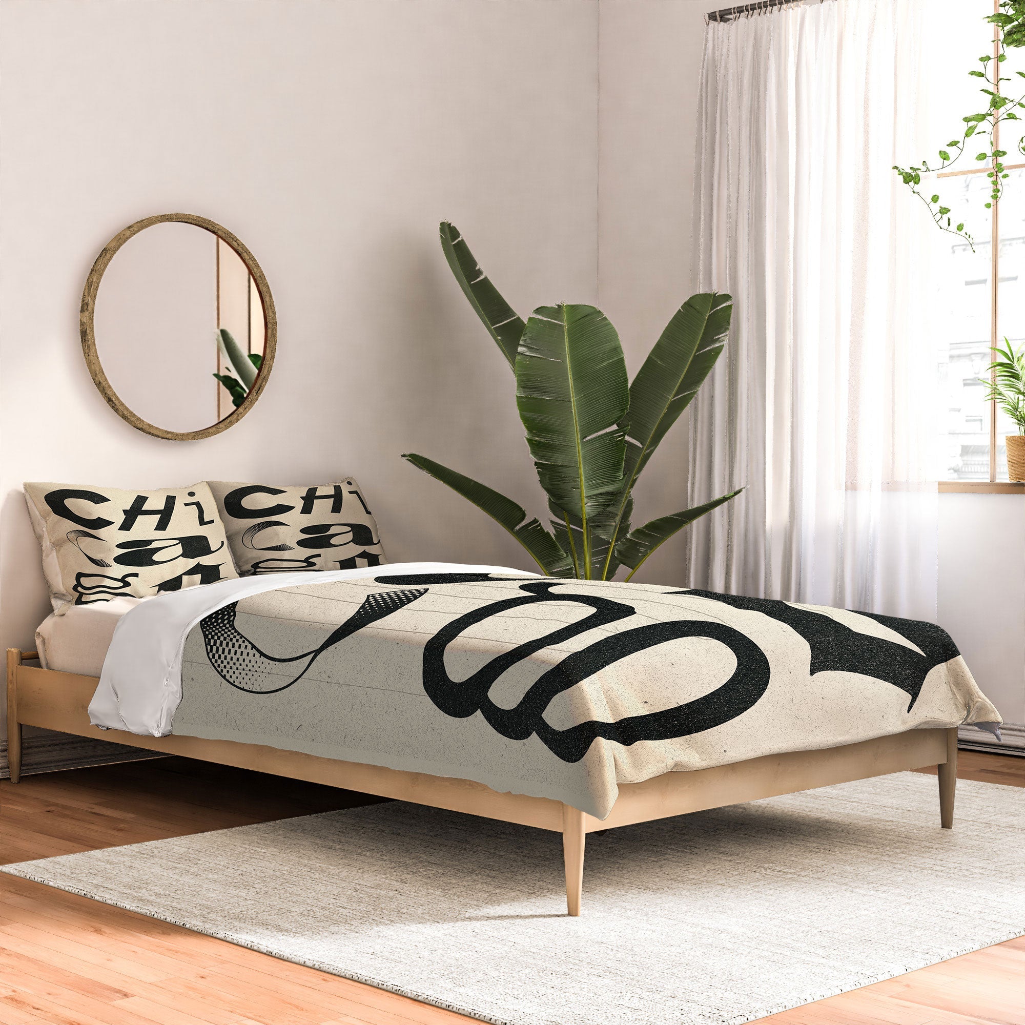 Society6 Design Studio Chicago Found Text Comforter