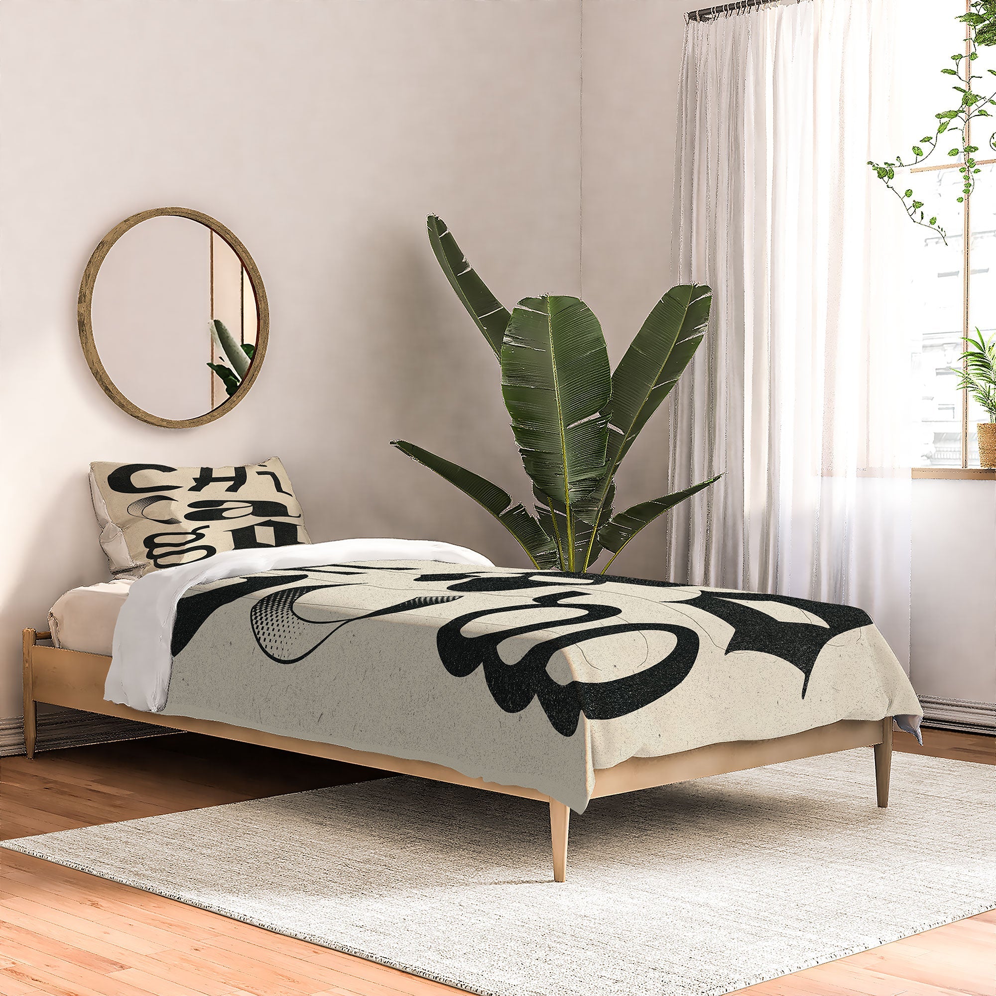 Society6 Design Studio Chicago Found Text Comforter