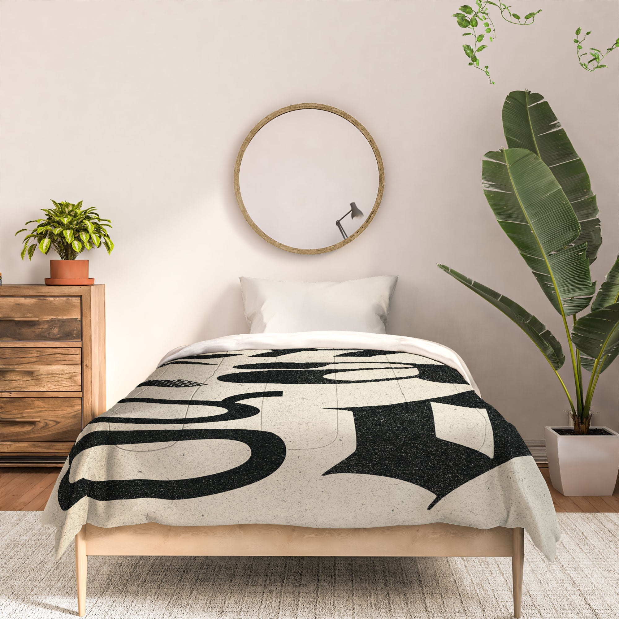 Society6 Design Studio Chicago Found Text Comforter
