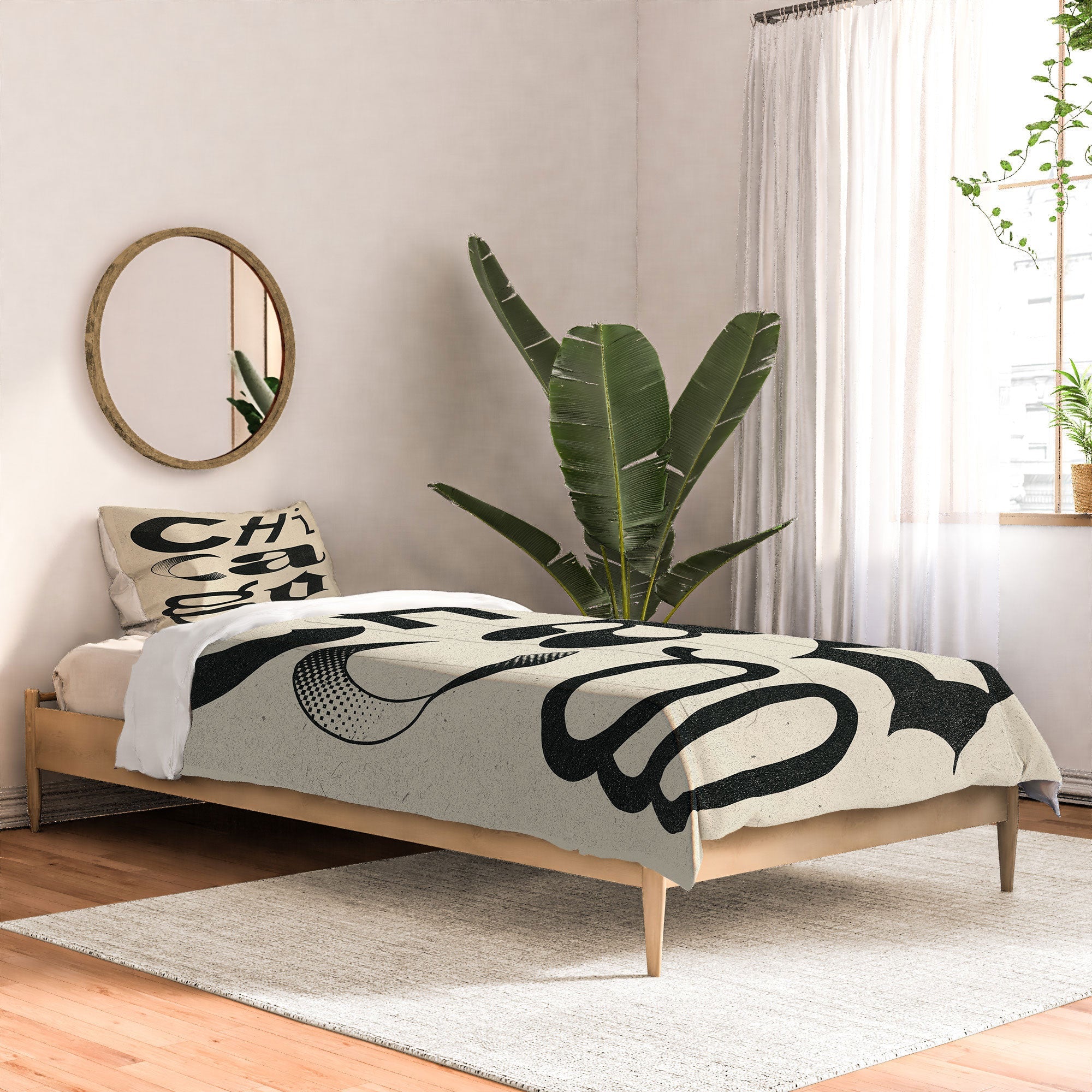 Society6 Design Studio Chicago Found Text Comforter