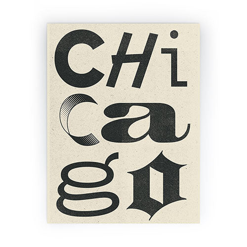 Society6 Design Studio Chicago Found Text Mini Art Print