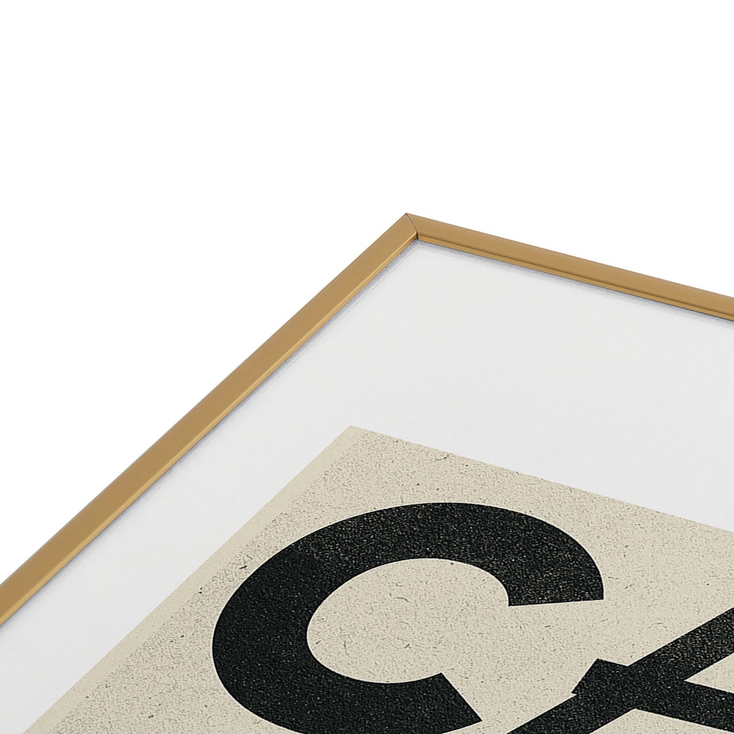 Society6 Design Studio Chicago Found Text Metal Framed Art Print