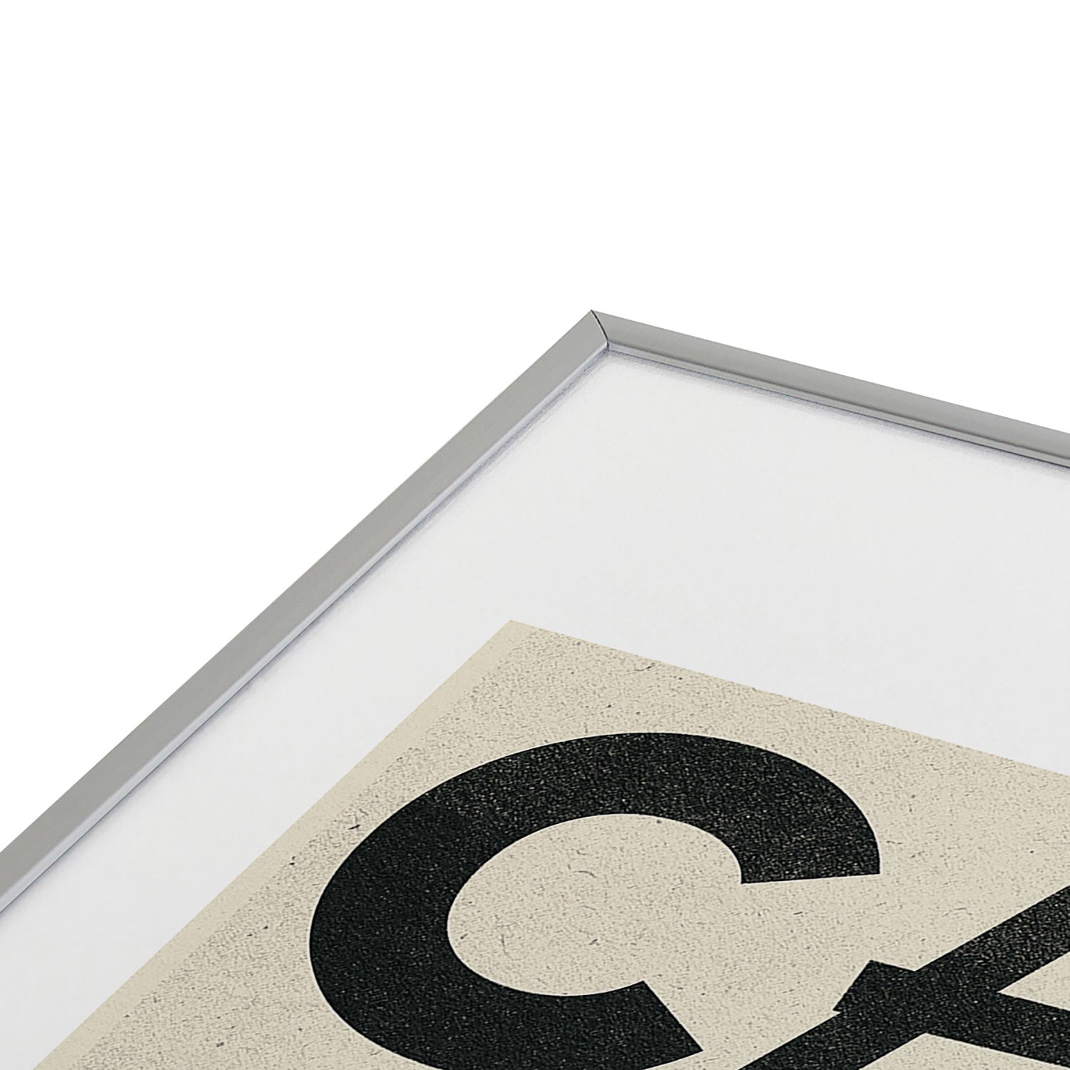 Society6 Design Studio Chicago Found Text Metal Framed Art Print